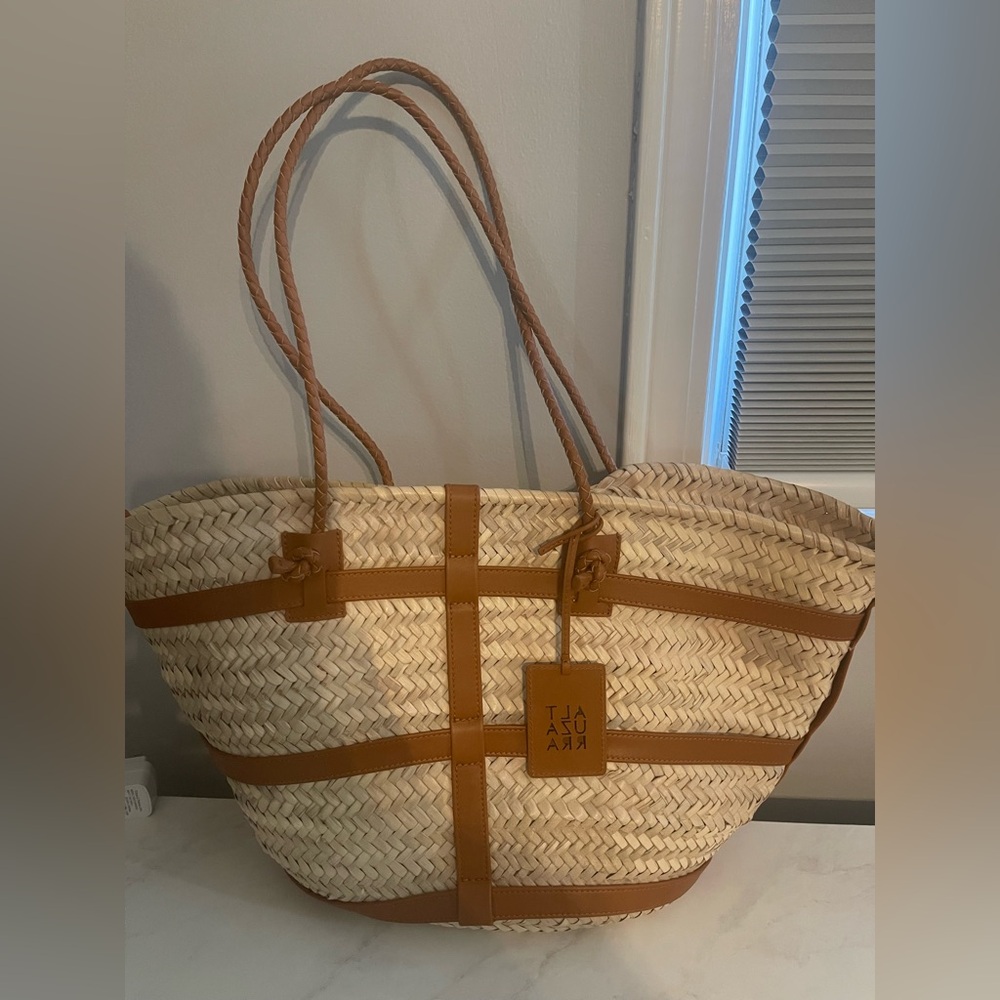 Altuzarra wicker beach bag